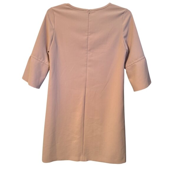 Luisa Cerano Blush Pink V-Neck Dress With Flared Sleeves Size 6 women dress - Picture 11 of 11